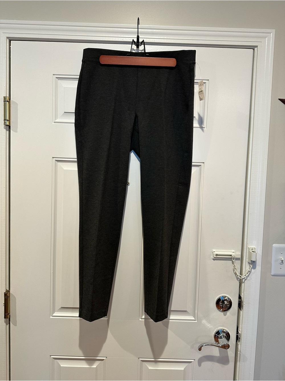 Talbots Dark Gray Slim Straight Dress Pants